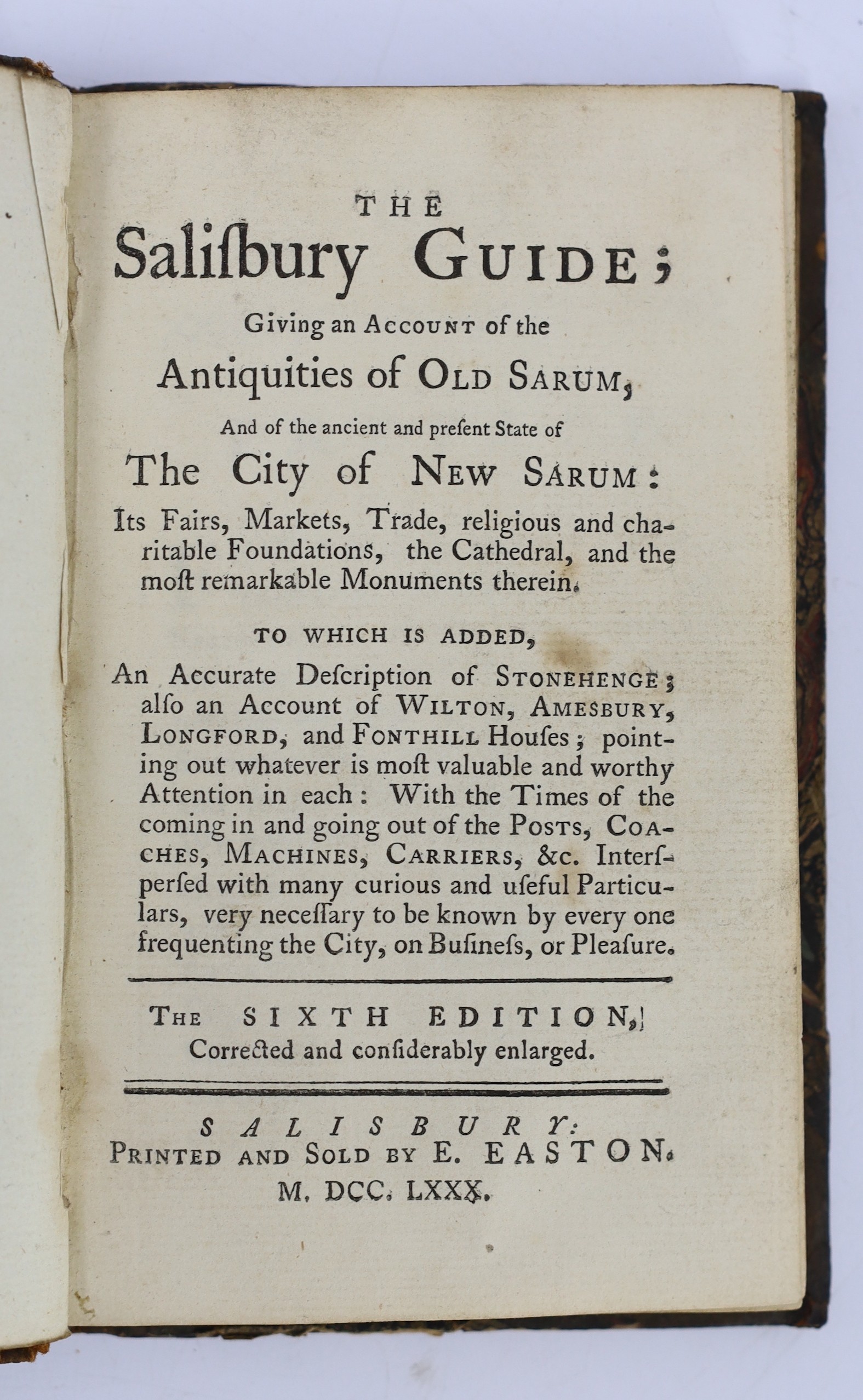 WILTS: Cassan, Rev. Stephen Hyde - Lives and Memoirs of the Bishops of Sherborne and Salisbury ... title vignette, plate, subscribers list; old grey boards and later cloth spine, uncut. Salisbury, 1824